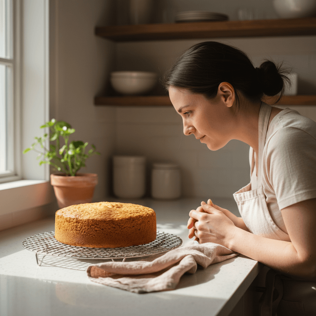 A cozy, festive lifestyle aesthetic medium shot of a beautifully arranged advent calendar display featuring small wrapped treats, dried citrus slices, cinnamon sticks, and baked goods arranged in a decorative wooden or fabric organizer.
